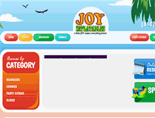Tablet Screenshot of joyinflatables.com